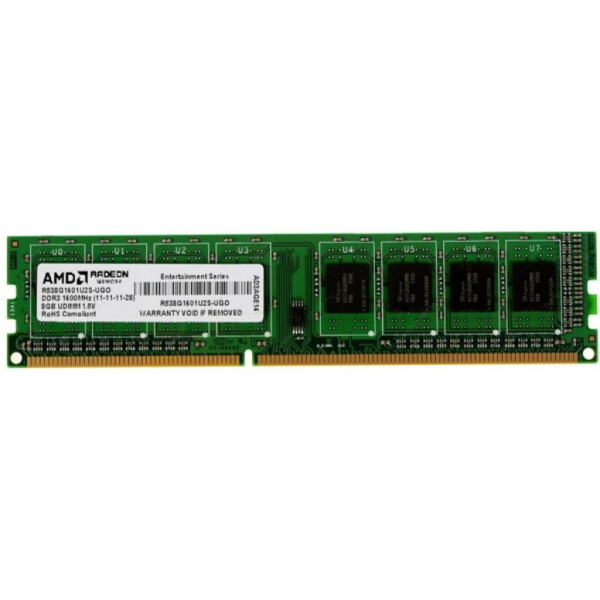 

AMD DDR3 1600 8GB, BULK R538G1601U2S-UOBULK