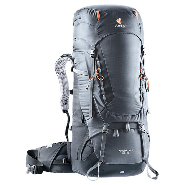 

Рюкзак Deuter Aircontact 55 + 10 цвет 4701 graphite-black (3320319 4701)