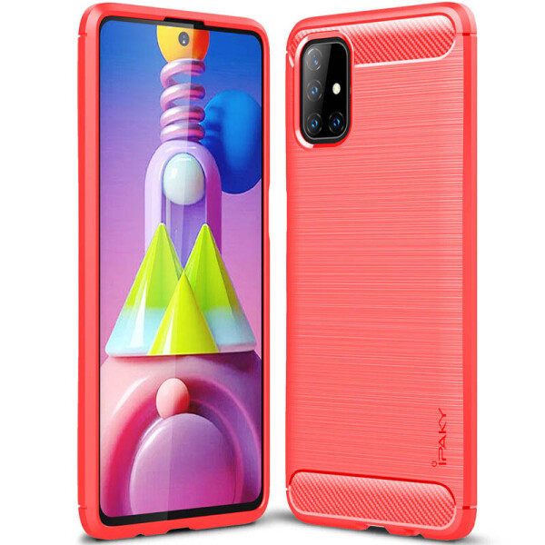 

TPU чехол iPaky Slim Series для Samsung Galaxy M51 (Красный) (1068868)