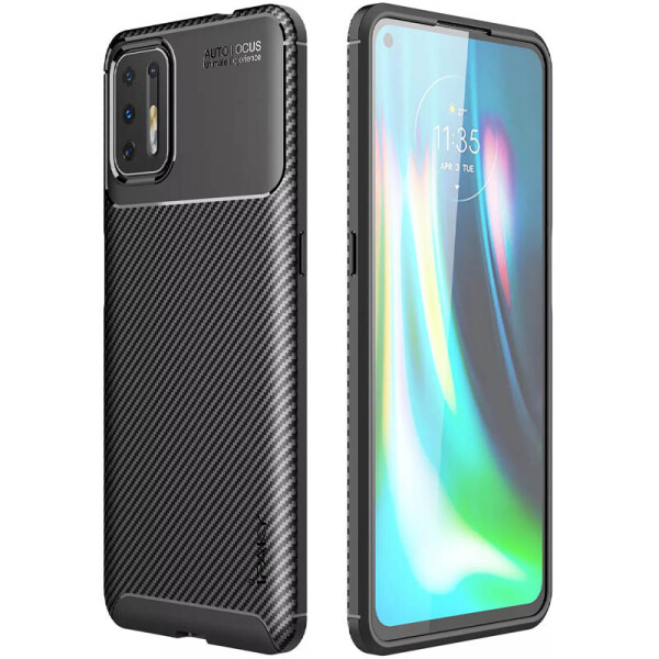 

TPU чехол iPaky Kaisy Series для Motorola Moto G9 Plus (Черный) (1068834)