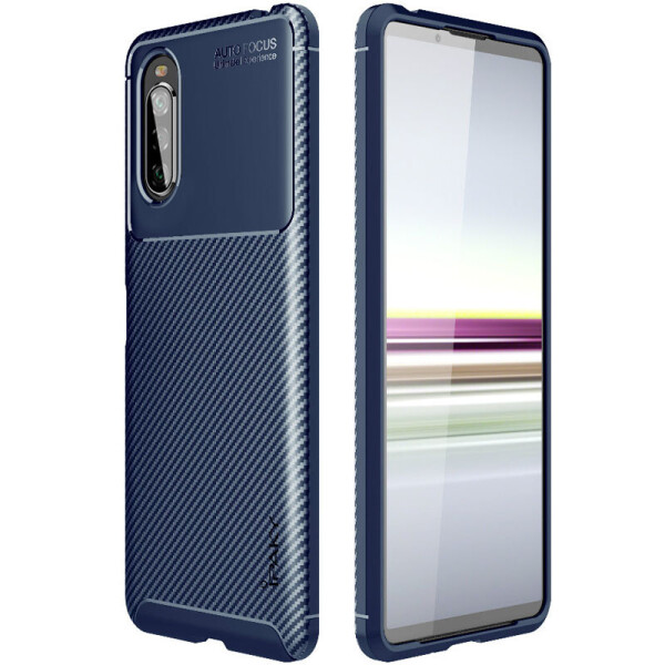 

TPU чехол iPaky Kaisy Series для Sony Xperia 10 II (Синий) (1068846)
