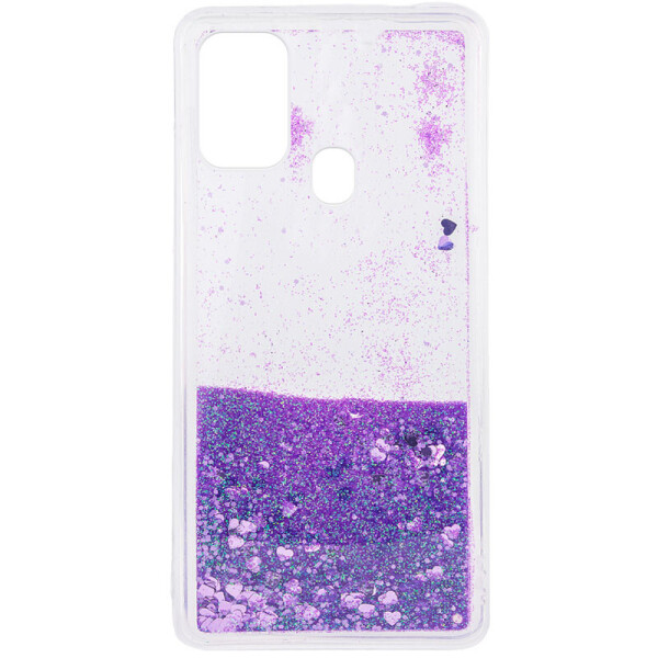 

TPU чехол Liquid hearts для Samsung Galaxy A21s (Фиолетовый) (1067837)