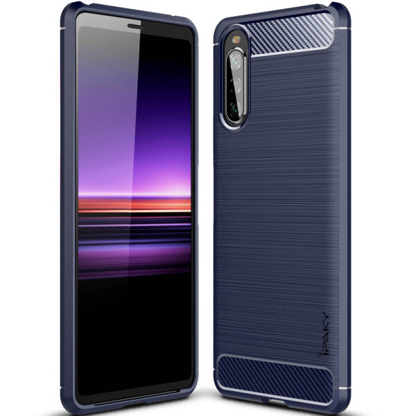 

TPU чехол iPaky Slim Series для Sony Xperia 10 II (Синий) (1068877)