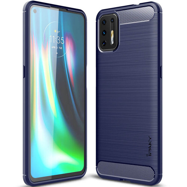 

TPU чехол iPaky Slim Series для Motorola Moto G9 Plus (Синий) (1068865)