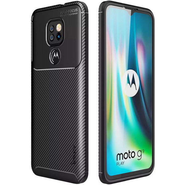 

TPU чехол iPaky Kaisy Series для Motorola Moto G9 Play (Черный) (1068830)