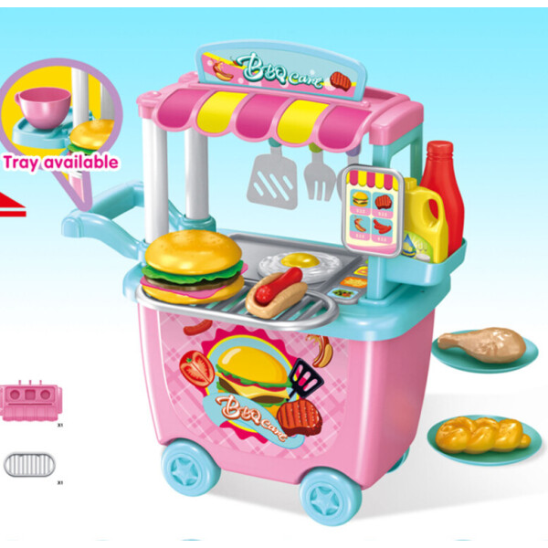 

Детский игровой набор Happy Chef детская закусочная с тележкой