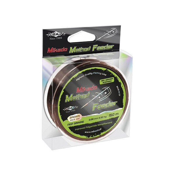 

Леска Mikado Method Feeder 150м 0,20мм 4,0кг (бронзовый) (ZMF-020)