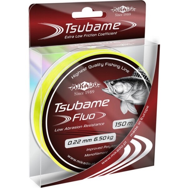 

Леска Mikado Tsubame Fluo 150м 0,24мм 7,7кг (желтый) (ZTY-024)