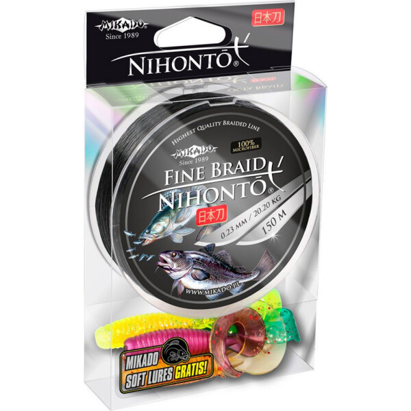 

Шнур Mikado Nihonto Fine Braid 150м 0,18мм 14,40кг black (Z19B-018)