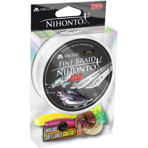 

Шнур Mikado Nihonto Fine Braid 150м 0,40мм 34,90кг white (Z19W-040)