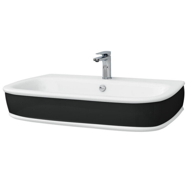 

Подвесной умывальник ArtСeram ​​Azuley, black white (AZL0040150)