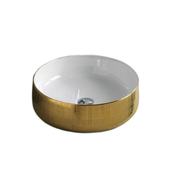 

Умывальник на столешницу ArtCeram Cognac 35, gold mosaic (COL0040159)