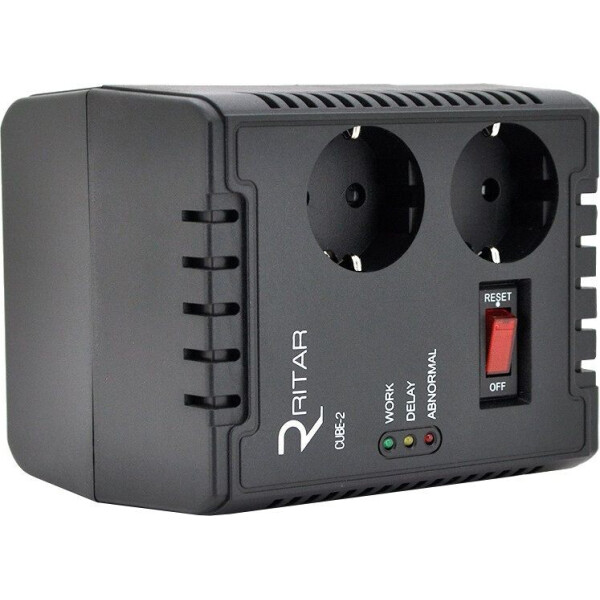 

Стабилизатор напряжения Ritar 500VA, 300W, 2SHUKO ( CUBE-2 ) (CUBE-2)