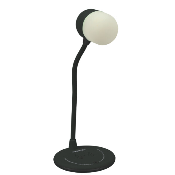 

Настольная лампа Promate LumiQi c 3Вт Bluetooth колонкой и 5Вт беспроводной зарядкой Black (lumiqi.black)