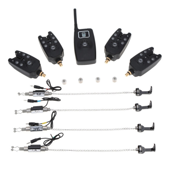 

Набор сигнализаторов поклевки с пейджером Lixada JS-4 + анкеты в комплекте