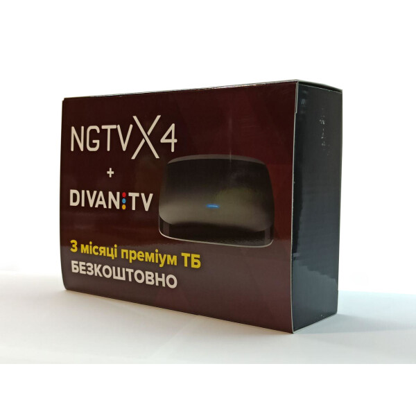 

IPTV приставка Android NGTV X4 + DIVAN TV