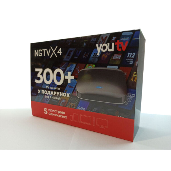 

IPTV приставка Android NGTV X4 + YOUTV