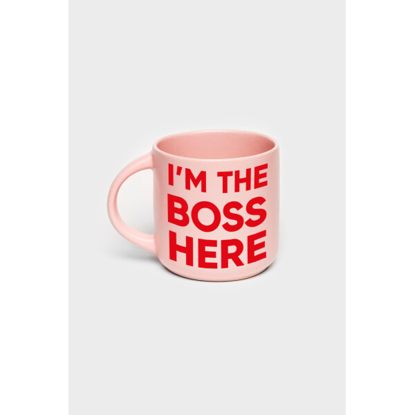 

Чашка Orner Store D90 розовая I'm the BOSS HERE 450 мл