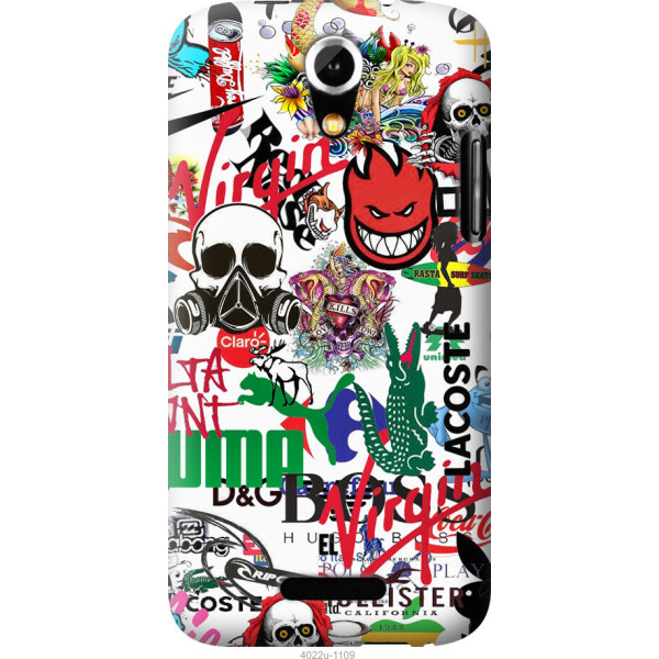 

Чехол на Doogee Y100X Many different logos