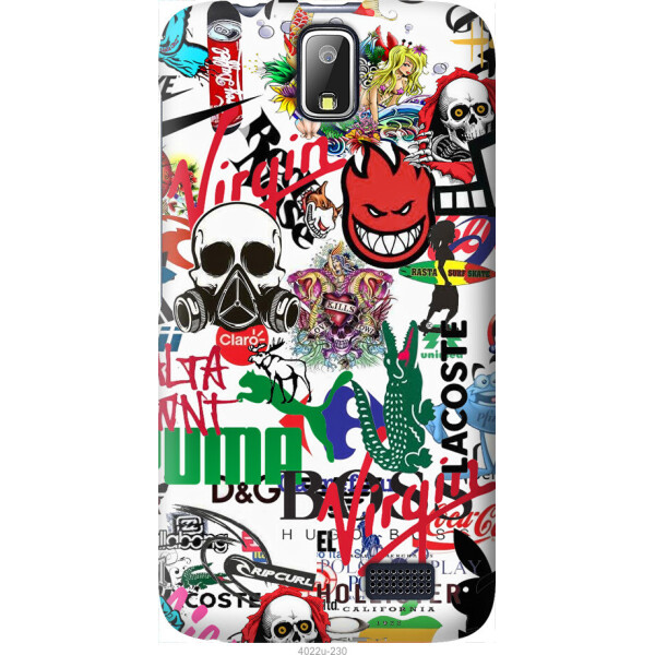 

Чехол на Lenovo A328 Many different logos