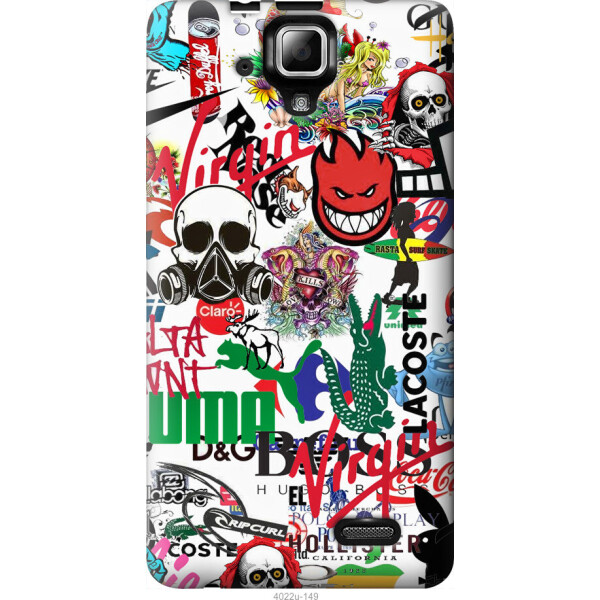 

Чехол на Lenovo A536 Many different logos