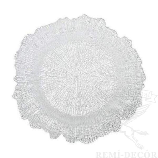 

Подставная тарелка REMY-DECOR Коралл стекло банкетная 33см