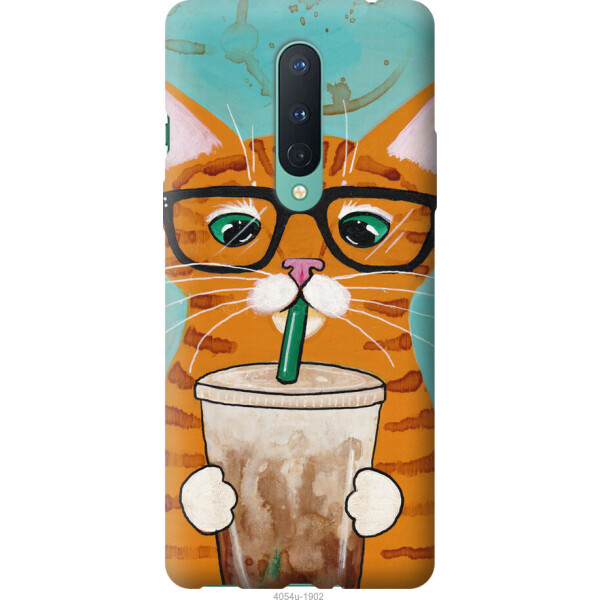 

на OnePlus 8 Зеленоглазый кот в очках