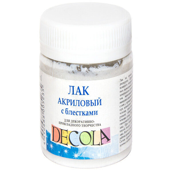 

Лак акриловый с блестками ДЕКОЛА, 50 мл (352150)