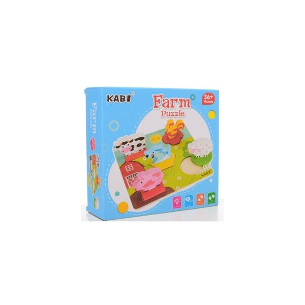 

Развивающая игрушка рамка-вкладыш Bambi MD 1508 Ферма