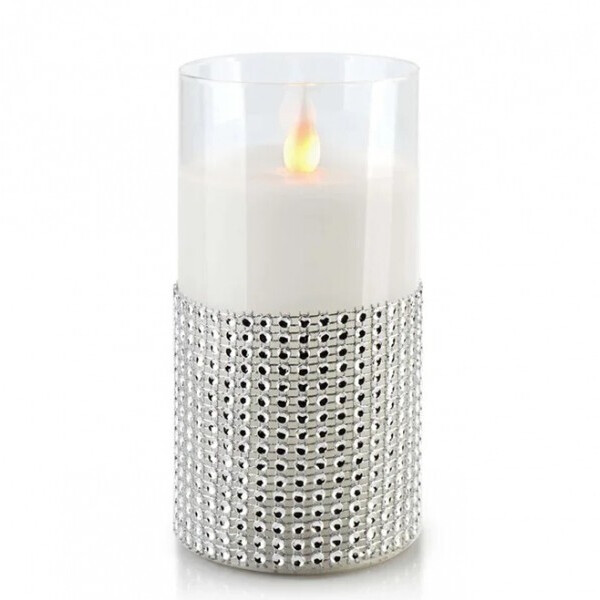 

Свеча LED в стекле SALMA Flora D-7,5 см. H-15 см. 30786