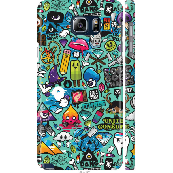 

на Samsung Galaxy Note 5 N920C Стикер бомбинг 1