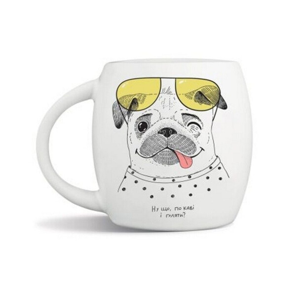 

Чашка Orner Store Счастливый мопс 350 мл