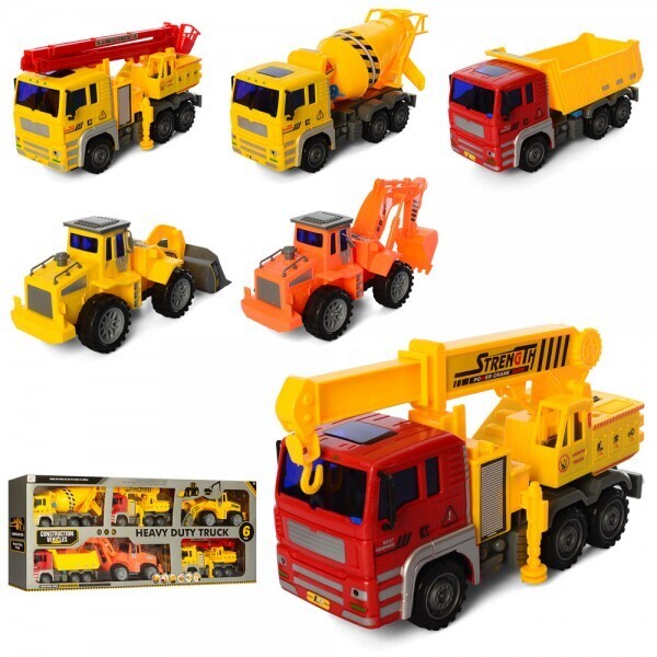 

Набор стройтехники Bambi 313-6C, 6шт