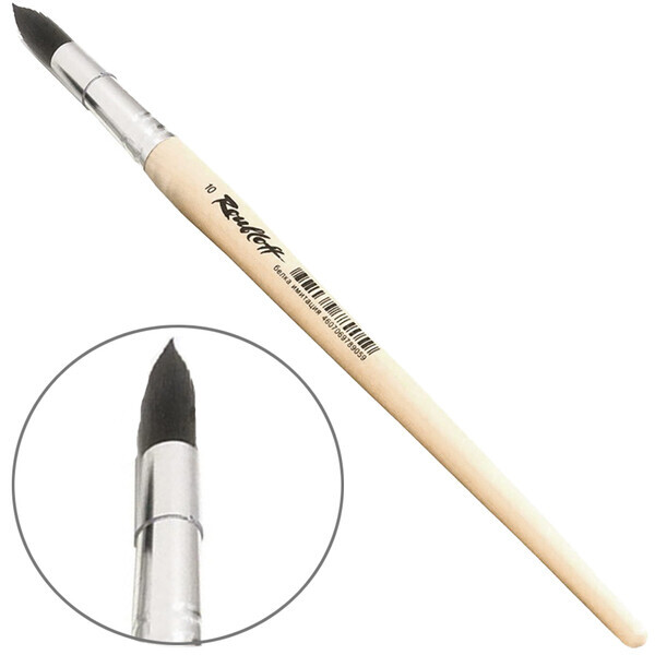 

Кисть синтетика имитация белки круглая к.р. Roubloff 2F10 № 10 (ЖF1-10,00Б)
