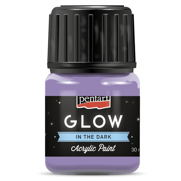 

Краска акриловая для декора Pentart «Glow in the dark» 30 мл Лиловая (16483)