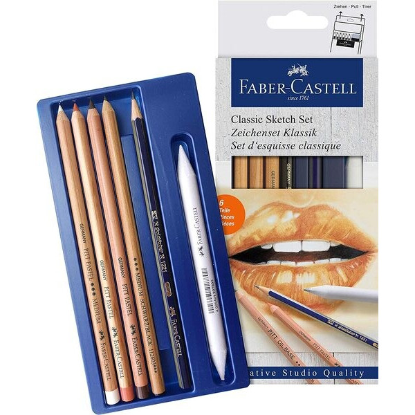 

Набор для скетчей Faber-Castell SKETCH SET CLASSIC 6 предметов (27305) (27305)