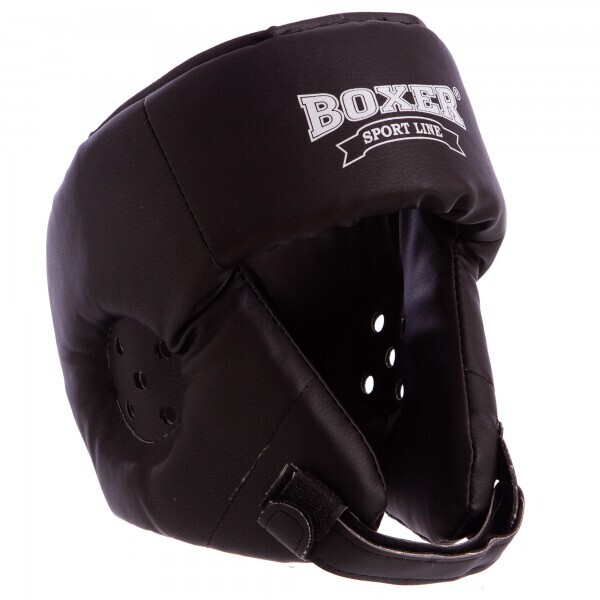 

Шлем боксерский открытый Кожвинил BOXER 2028 р-р L,черный