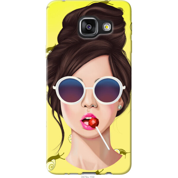 

на Samsung Galaxy A3 (2016) A310F Девушка с чупа-чупсом