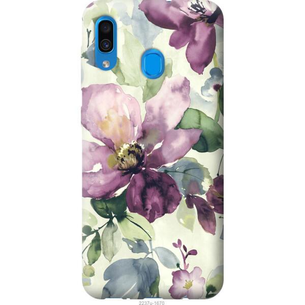 

на Samsung Galaxy A20 2019 A205F Цветы акварелью