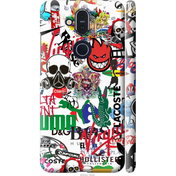 

на Nokia 8.1 Many different logos