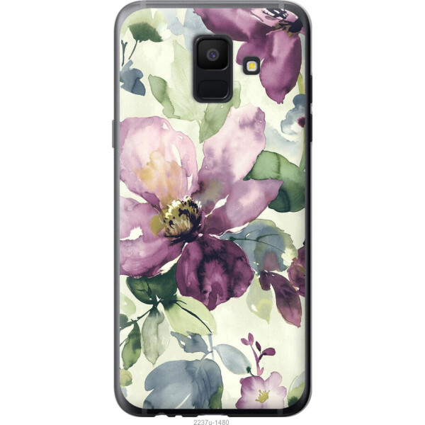 

на Samsung Galaxy A6 2018 Цветы акварелью