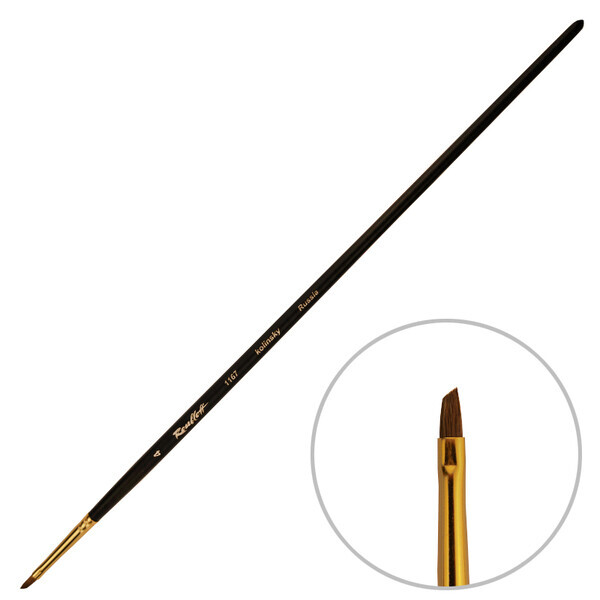 

Кисть колонок угловая Roubloff 1167 №4 (ЖК6-04,07Ж)