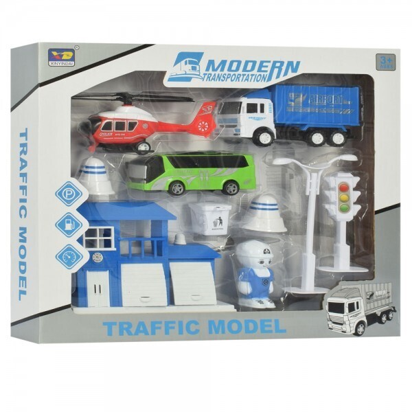 

Набор машинок Bambi 868-1B-2B С вертолетом