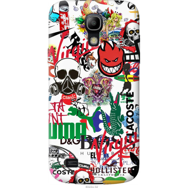 

Чехол на Samsung Galaxy S4 mini Duos GT i9192 Many different logos