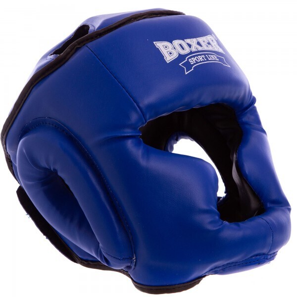 

Шлем боксерский с полной защитой Кожвинил BOXER 2036 р-р L, синий