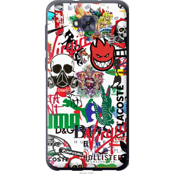 

Чехол на Asus ZENFONE 4 SELFIE / ZD553KL Many different logos