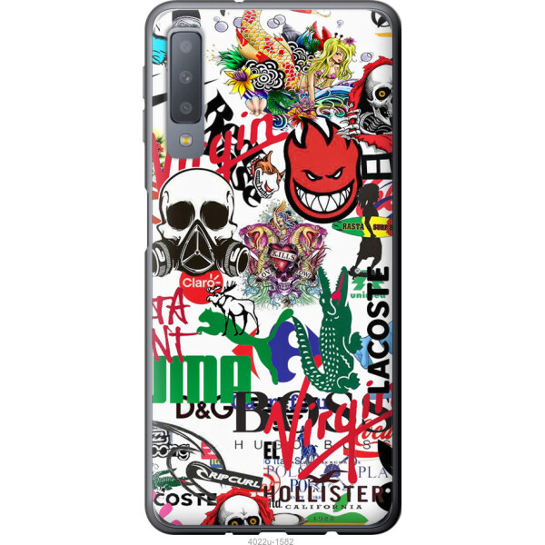 

Чехол на Samsung Galaxy A7 (2018) A750F Many different logos