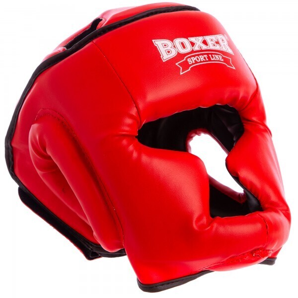 

Шлем боксерский с полной защитой Кожвинил BOXER 2036 р-р L, красный