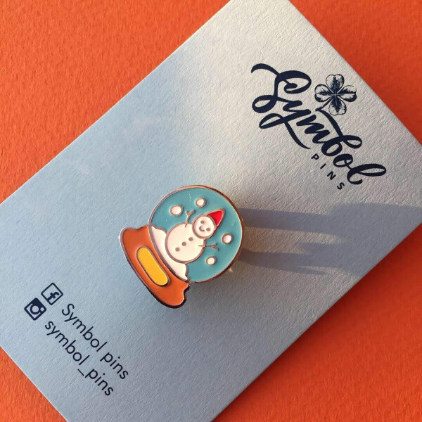 

Значок Symbol pins Стеклянный шар металл