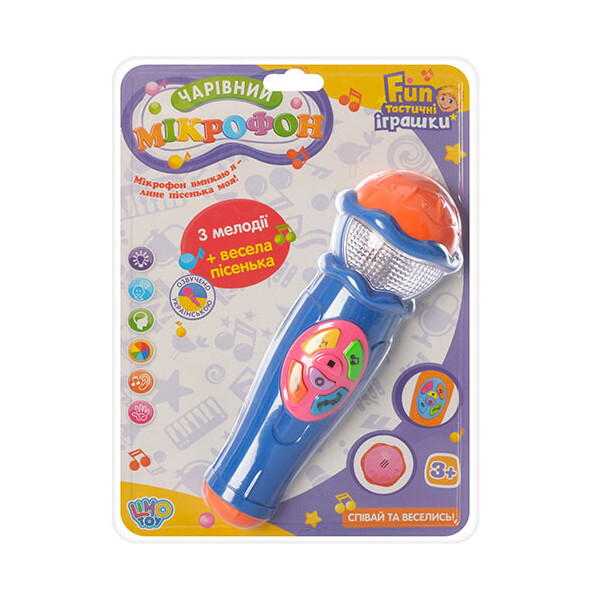 

Микрофон Limo Toy 7043 UA Синий